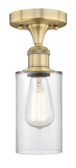 Clymer - 1 Light - 4 inch - Brushed Brass - Semi-Flush Mount (3442|616-1F-BB-G802)
