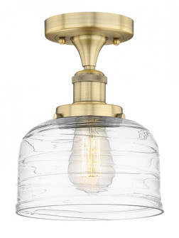 Bell - 1 Light - 8 inch - Brushed Brass - Semi-Flush Mount (3442|616-1F-BB-G713)