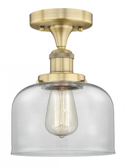 Bell - 1 Light - 8 inch - Brushed Brass - Semi-Flush Mount (3442|616-1F-BB-G72)