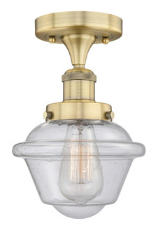 Oxford - 1 Light - 7 inch - Brushed Brass - Semi-Flush Mount (3442|616-1F-BB-G534)