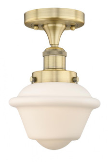 Oxford - 1 Light - 7 inch - Brushed Brass - Semi-Flush Mount (3442|616-1F-BB-G531)
