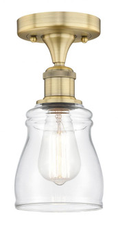 Ellery - 1 Light - 5 inch - Brushed Brass - Semi-Flush Mount (3442|616-1F-BB-G392)