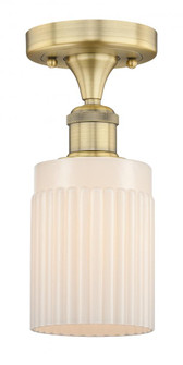 Hadley - 1 Light - 5 inch - Brushed Brass - Semi-Flush Mount (3442|616-1F-BB-G341)