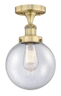 Beacon - 1 Light - 8 inch - Brushed Brass - Semi-Flush Mount (3442|616-1F-BB-G204-8)