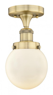 Beacon - 1 Light - 6 inch - Brushed Brass - Semi-Flush Mount (3442|616-1F-BB-G201-6)