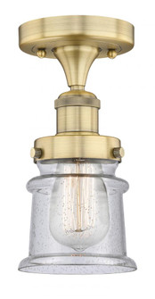 Canton - 1 Light - 5 inch - Brushed Brass - Semi-Flush Mount (3442|616-1F-BB-G184S)