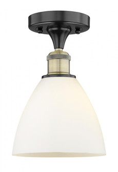 Bristol - 1 Light - 8 inch - Black Antique Brass - Semi-Flush Mount (3442|616-1F-BAB-GBD-751)