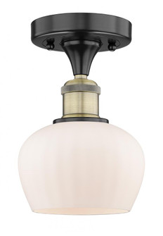 Fenton - 1 Light - 7 inch - Black Antique Brass - Semi-Flush Mount (3442|616-1F-BAB-G91)