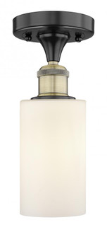 Clymer - 1 Light - 4 inch - Black Antique Brass - Semi-Flush Mount (3442|616-1F-BAB-G801)