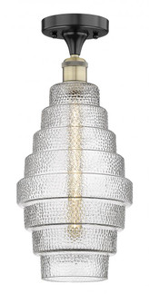 Cascade - 1 Light - 8 inch - Black Antique Brass - Flush Mount (3442|616-1F-BAB-G672-8)