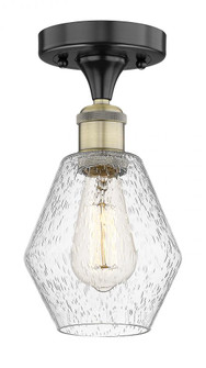 Cindyrella - 1 Light - 6 inch - Black Antique Brass - Semi-Flush Mount (3442|616-1F-BAB-G654-6)