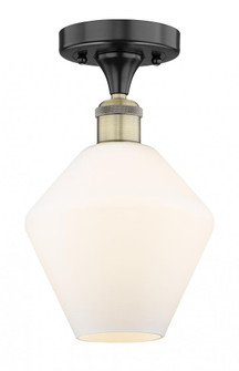 Cindyrella - 1 Light - 8 inch - Black Antique Brass - Semi-Flush Mount (3442|616-1F-BAB-G651-8)