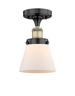 Cone - 1 Light - 6 inch - Black Antique Brass - Semi-Flush Mount (3442|616-1F-BAB-G61)