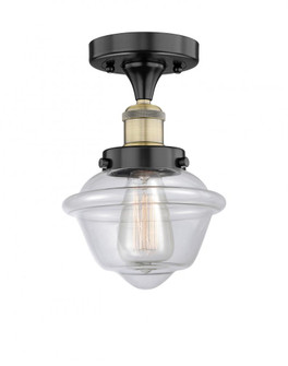 Oxford - 1 Light - 7 inch - Black Antique Brass - Semi-Flush Mount (3442|616-1F-BAB-G532)