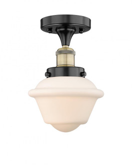 Oxford - 1 Light - 7 inch - Black Antique Brass - Semi-Flush Mount (3442|616-1F-BAB-G531)