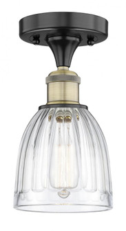 Brookfield - 1 Light - 6 inch - Black Antique Brass - Semi-Flush Mount (3442|616-1F-BAB-G442)