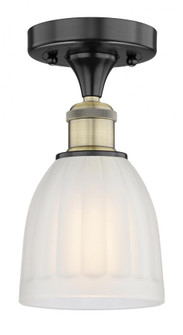 Brookfield - 1 Light - 6 inch - Black Antique Brass - Semi-Flush Mount (3442|616-1F-BAB-G441)