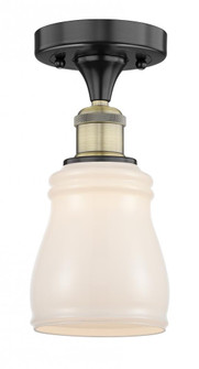 Ellery - 1 Light - 5 inch - Black Antique Brass - Semi-Flush Mount (3442|616-1F-BAB-G391)
