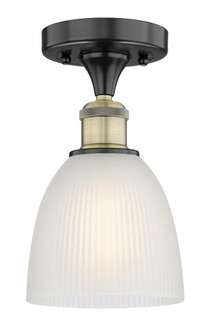 Castile - 1 Light - 6 inch - Black Antique Brass - Semi-Flush Mount (3442|616-1F-BAB-G381)