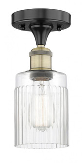 Hadley - 1 Light - 5 inch - Black Antique Brass - Semi-Flush Mount (3442|616-1F-BAB-G342)