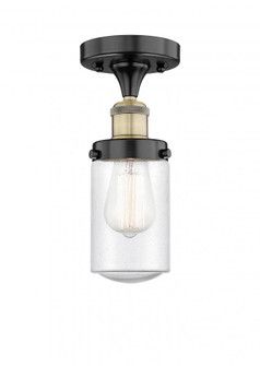 Dover - 1 Light - 5 inch - Black Antique Brass - Semi-Flush Mount (3442|616-1F-BAB-G314)