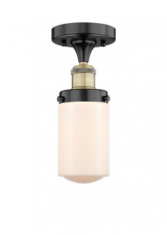 Dover - 1 Light - 5 inch - Black Antique Brass - Semi-Flush Mount (3442|616-1F-BAB-G311)