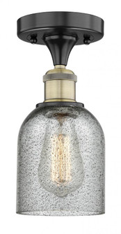 Caledonia - 1 Light - 5 inch - Black Antique Brass - Semi-Flush Mount (3442|616-1F-BAB-G257)