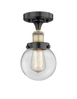 Beacon - 1 Light - 6 inch - Black Antique Brass - Semi-Flush Mount (3442|616-1F-BAB-G202-6)