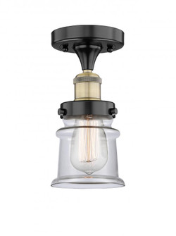 Canton - 1 Light - 5 inch - Black Antique Brass - Semi-Flush Mount (3442|616-1F-BAB-G182S)