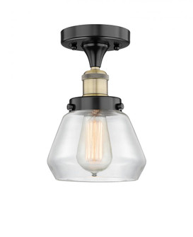 Fulton - 1 Light - 7 inch - Black Antique Brass - Semi-Flush Mount (3442|616-1F-BAB-G172)