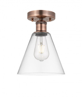 Berkshire - 1 Light - 8 inch - Antique Copper - Semi-Flush Mount (3442|616-1F-AC-GBC-82)