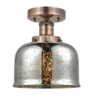 Bell - 1 Light - 8 inch - Antique Copper - Semi-Flush Mount (3442|616-1F-AC-G78)