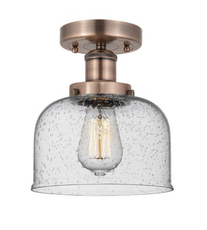 Bell - 1 Light - 8 inch - Antique Copper - Semi-Flush Mount (3442|616-1F-AC-G74)