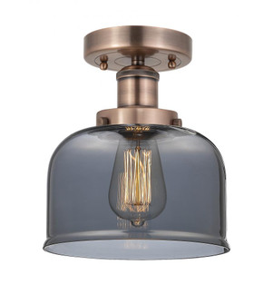 Bell - 1 Light - 8 inch - Antique Copper - Semi-Flush Mount (3442|616-1F-AC-G73)
