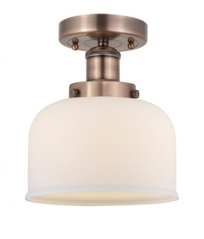 Bell - 1 Light - 8 inch - Antique Copper - Semi-Flush Mount (3442|616-1F-AC-G71)