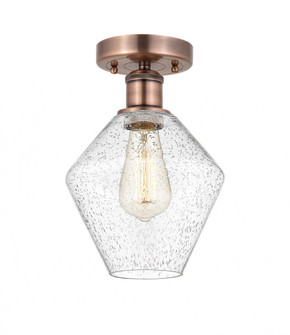 Cindyrella - 1 Light - 8 inch - Antique Copper - Semi-Flush Mount (3442|616-1F-AC-G654-8)