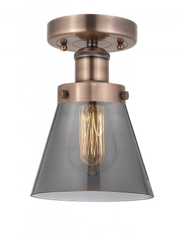Cone - 1 Light - 6 inch - Antique Copper - Semi-Flush Mount (3442|616-1F-AC-G63)
