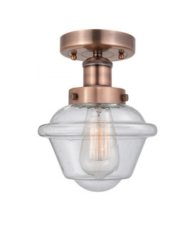 Oxford - 1 Light - 7 inch - Antique Copper - Semi-Flush Mount (3442|616-1F-AC-G534)