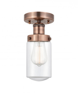 Dover - 1 Light - 5 inch - Antique Copper - Semi-Flush Mount (3442|616-1F-AC-G312)