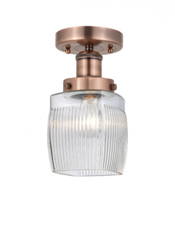 Colton - 1 Light - 6 inch - Antique Copper - Semi-Flush Mount (3442|616-1F-AC-G302)