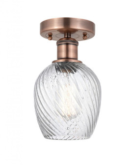 Salina - 1 Light - 6 inch - Antique Copper - Semi-Flush Mount (3442|616-1F-AC-G292)