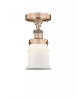 Canton - 1 Light - 5 inch - Antique Copper - Semi-Flush Mount (3442|616-1F-AC-G181S)