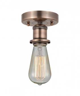 Bare Bulb - 1 Light - 2 inch - Antique Copper - Semi-Flush Mount (3442|616-1F-AC)