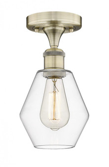 Cindyrella - 1 Light - 6 inch - Antique Brass - Semi-Flush Mount (3442|616-1F-AB-G652-6)