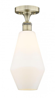 Cindyrella - 1 Light - 7 inch - Antique Brass - Semi-Flush Mount (3442|616-1F-AB-G651-7)
