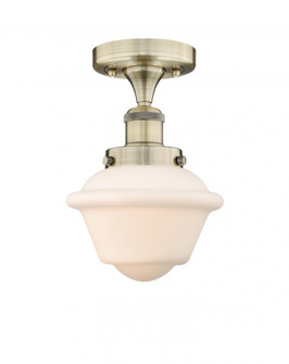 Oxford - 1 Light - 7 inch - Antique Brass - Semi-Flush Mount (3442|616-1F-AB-G531)