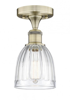 Brookfield - 1 Light - 6 inch - Antique Brass - Semi-Flush Mount (3442|616-1F-AB-G442)