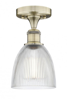 Castile - 1 Light - 6 inch - Antique Brass - Semi-Flush Mount (3442|616-1F-AB-G382)