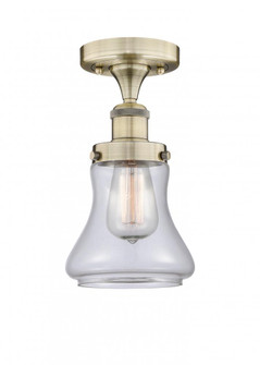 Bellmont - 1 Light - 6 inch - Antique Brass - Semi-Flush Mount (3442|616-1F-AB-G192)