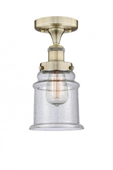 Canton - 1 Light - 6 inch - Antique Brass - Semi-Flush Mount (3442|616-1F-AB-G184)